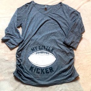 NWOT Maternity top, “my little kicker”, size XXL